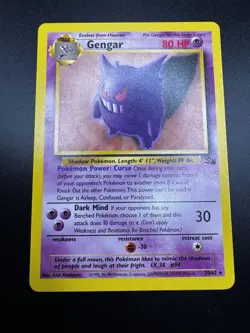 (NM) Gengar 20/62 Fossil Rare Unlimited English 1999 80 HP Regular - Image 2