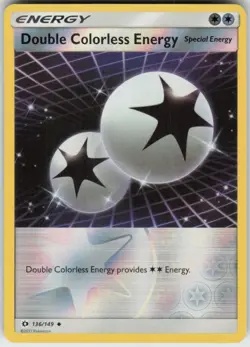Reverse Holo Double Colorless Energy 136/149 Uncommon SM Base Set Near Mint - Image 1