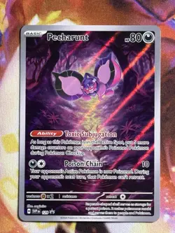 PECHARUNT SVP129 SCARLET & VIOLET PROMO POKEMON (ILLUSTRATION RARE, NM) - Image 1