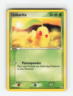 CHIKORITA 55/101 HIDDEN LEGENDS POKEMON TCG LP - Image 1