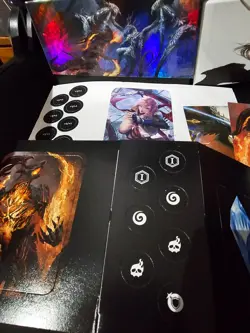 Two Final Fantasy MtG Gift & Regular EMPTY Bundles W/Dice, Counters, & Posters - Image 3
