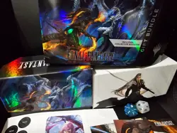 Two Final Fantasy MtG Gift & Regular EMPTY Bundles W/Dice, Counters, & Posters - Image 4