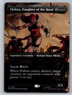 Marvel Super Heroes #326 Elektra, Daughter of the Hand (Borderless) (0326) Foil - Image 1