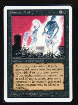 MTG Magic the Gathering | Unlimited - ANIMATE DEAD | free combined shipping - Image 1