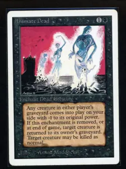 MTG Magic the Gathering | Unlimited - ANIMATE DEAD | free combined shipping - Image 1