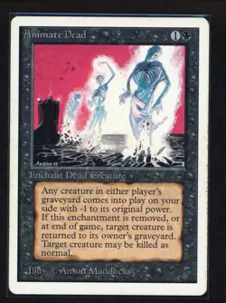 MTG Magic the Gathering | Unlimited - ANIMATE DEAD | free combined shipping - Image 1