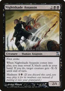 Nightshade Assassin Foil Time Spiral 121 NM MTG - Image 1