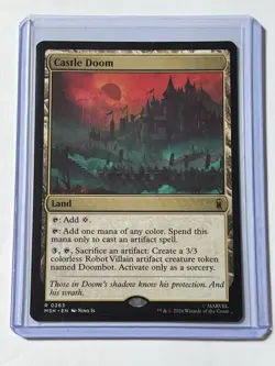 Castle Doom 263 MTG Marvel Super Heroes 2026 Near Mint Non Foil Rare Land - Image 1