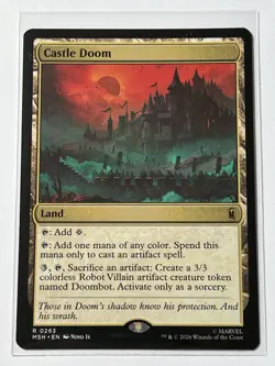 Castle Doom 263 MTG Marvel Super Heroes 2026 Near Mint Non Foil Rare Land - Image 2