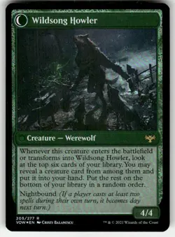 Howlpack Piper 205 Foil R Innistrad: Crimson Vow NM Magic: The Gathering - Image 2