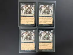 4 x EXHUME from UZ Urza's Saga MTG Magic the Gathering Vintage Black - Image 1