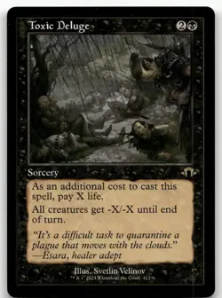 Toxic Deluge (Retro Frame) #412 (NM) Modern Horizons 3 MH3 Magic MTG - Image 1