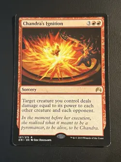 Mtg Chandra's Ignition Magic Origins Red Sorcery Commander Board Clear - Image 1