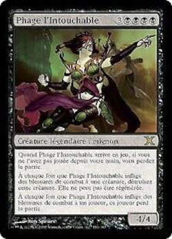 mtg magic Phage the Untouchable FRENCH vf fr 10 th x edition phage l'intouchable - Image 1