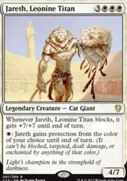 Slightly Played, English - 4 x MTG Jareth, Leonine Titan Commander 2017 - Image 1