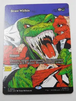 Beast Within Non-Foil Borderless 0033 Spider-Man Magic the Gathering Mythic - Image 1