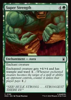 1x Super Strength NM Eng MTG - Marvel Super Heroes - Image 1