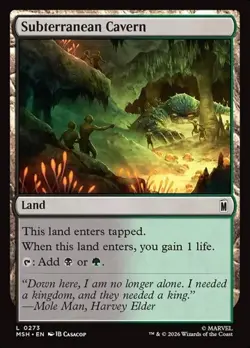 1x Subterranean Cavern NM Eng MTG - Marvel Super Heroes - Image 1