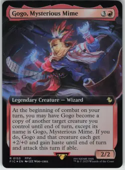 Gogo, Mysterious Mime Foil (Extended Art) Commander: FINAL FANTASY 153 NM R - Image 1