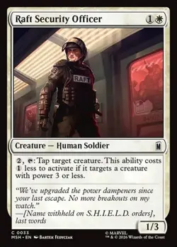 1x Raft Security Officer NM Eng MTG - Marvel Super Heroes - Image 1