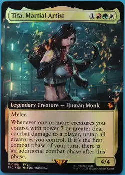 Tifa, Martial Artist (Extended Art) FOIL Final Fantasy Commander NM (519525) - Image 1