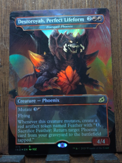 MTG Destoroyah, Perfect Lifeform (BORDERLESS FOIL) Ikoria: Lair of Behemoths NM. - Image 1