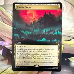 Castle Doom 0429 Foil (Extended Art) MTG: Marvel Super Heroes - NM - Image 1