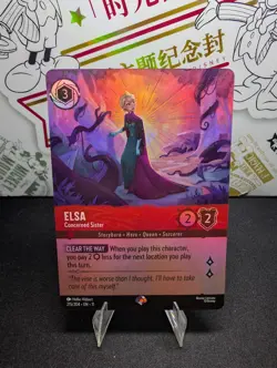 Disney Lorcana Elsa - Concerned Sister 215/204 Epic Foil English Near Mint - Image 1