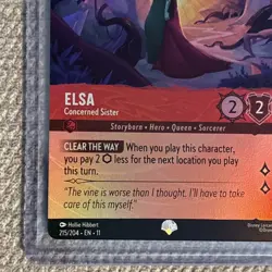 Disney Lorcana TCG Elsa - Concerned Sister Foil Epic 215/204 English NM - Image 5
