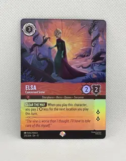 Disney Lorcana Elsa - Concerned Sister 215/204 Epic Foil Holo Winterspell - Image 1