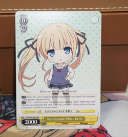 Nendoroid Plus Eriri Spencer Sawamura Saekano PR Promo Card Eng. Weiss Schwarz - Image 1