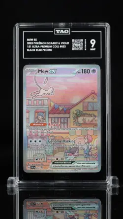 Mew EX 053 Scarlet & Violet Promo Holo Pokemon TCG Card TAG 9 MINT - Image 1