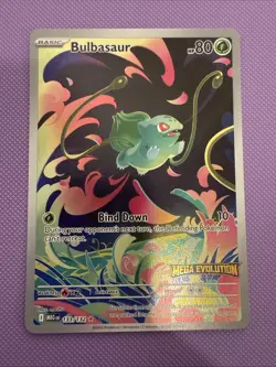 Bulbasaur 133/132 Mega Evolution Stamped Box Topper Promo Pokemon TCG NM Mint - Image 1