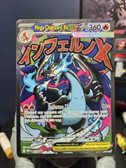 Mega Charizard x EX 023 Me: Mega Evolution Holo Black Star Promo Pokemon Card - Image 1