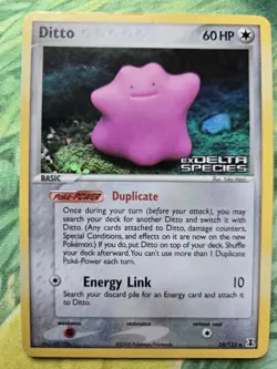 Ditto - EX11: Delta Species (35/113) Reverse Holo Uncommon Pokemon Card DMG - Image 1