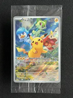 Pokemon TCG Pikachu SVP027 Paldea Evolved ETB Promo Sealed NM B - Image 1