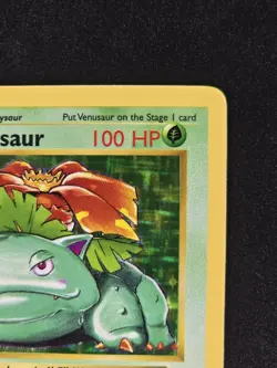 Pokemon TCG Venusaur 1st Edition Shadowless Base Set 15/102 *Creased* - Image 5