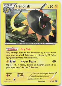 Heliolisk XY47 Holo Promo XY Promo Pokemon Moderately Played - Image 1