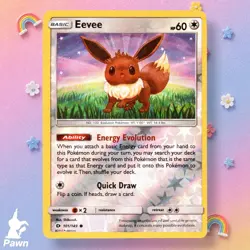 Eevee 101/149 Reverse Holo Common SM Sun & Moon Shibuzoh. Pokemon Card - Image 1