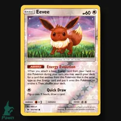 Eevee 101/149 Reverse Holo Common SM Sun & Moon Shibuzoh. Pokemon Card - Image 3
