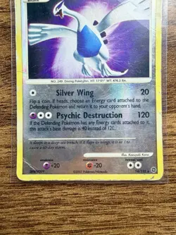 Lugia 14/132 - 2007 Pokemon Secret Wonders Reverse Holo Rare - DMG Damaged - Image 4