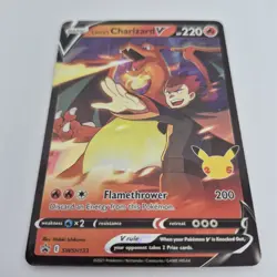 Lance's Charizard V SWSH133 - Regular Sized Black Star Promo - Pokemon Card - NM - Image 2