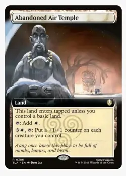 1x MTG Abandoned Air Temple *Extended Art* Avatar Rare Land! NM Mint - Image 1