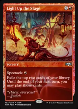 Light Up the Stage - Foil FNM Promo 2019 NM, English MTG Ravnica Allegiance - Image 1