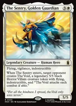 1x The Sentry, Golden Guardian NM Eng MTG - Marvel Super Heroes - Image 1