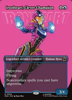 1x Ironheart, Clever Champion - Extended Art NM Eng MTG - Marvel Super Heroes - Image 1