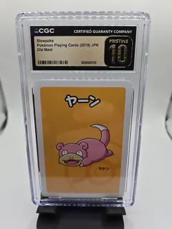 CGC 10 Pristine Slowpoke Old Maid 2019 Japanese Pokemon Card FREE SHIPPING - Image 1