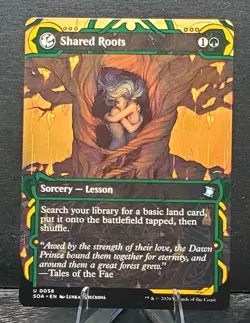 MTG #0058 SHARED ROOTS Full Art Secrets of Strixhaven common card⚔NM/MT - Image 1