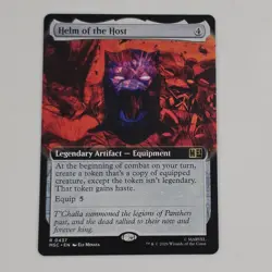 MTG Helm of the Host (Extended Art) Commander: Marvel Super Heroes Rare NM+ - Image 1