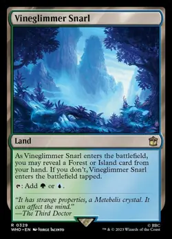 4x Vineglimmer Snarl ~ Near Mint Universes Beyond: Doctor Who MTG Magic x4 4 Ult - Image 1